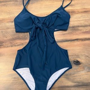 Teal monokini